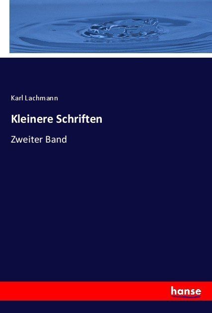 Produktbild: Kleinere Schriften