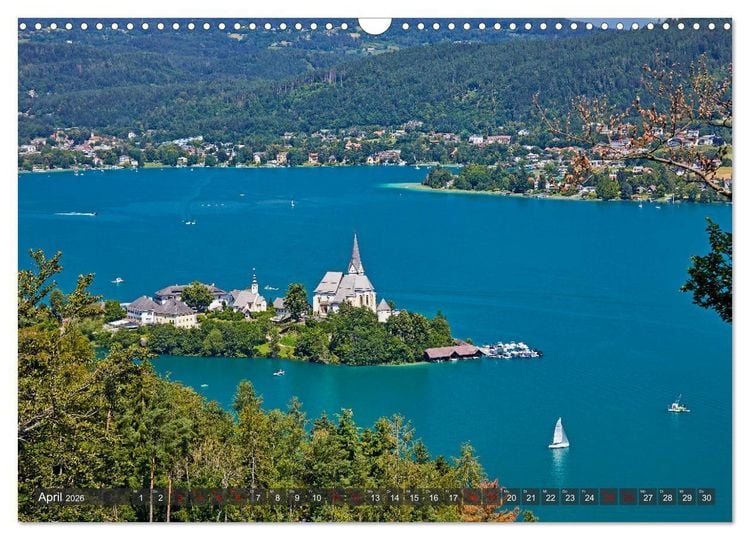 Produktbild: Der W&ouml;rthersee - &Ouml;sterreichs Riviera (Wandkalender 2026 DIN A3 quer), CALVENDO Monatskalender