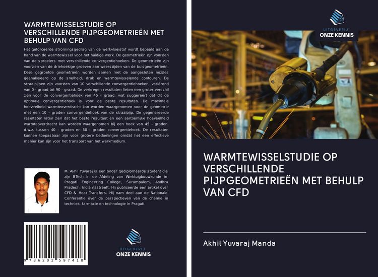 Produktbild: Warmtewisselstudie Op Verschillende Pijpgeometrie&euml;n Met Behulp Van Cfd