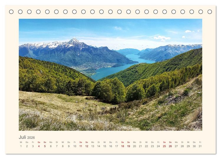 Produktbild: Alpen Blick (Tischkalender 2026 DIN A5 quer), CALVENDO Monatskalender
