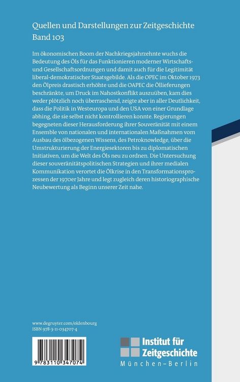 Produktbild: &Ouml;l und Souver&auml;nit&auml;t