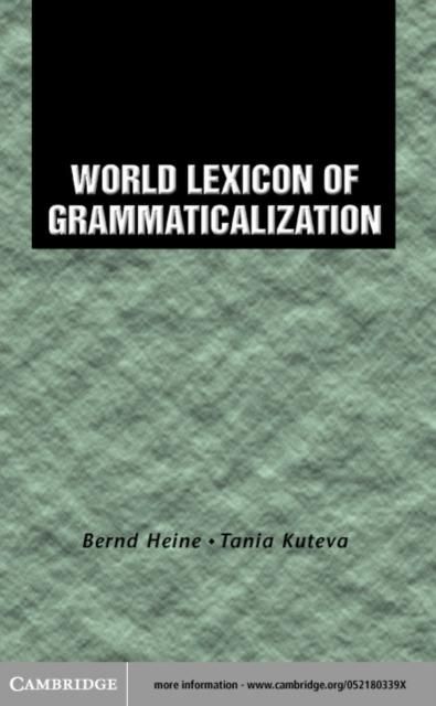 Produktbild: World Lexicon of Grammaticalization