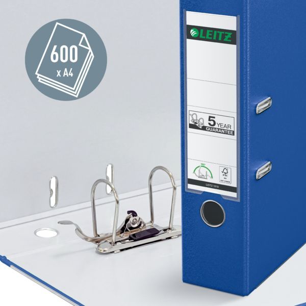 Produktbild: Leitz Ordner 1010 DIN A4 R&uuml;ckenbreite: 80mm Nachtblau 2 B&uuml;gel 10105068