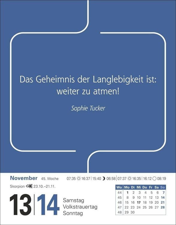 Produktbild: Zitate Tagesabrei&szlig;kalender 2027