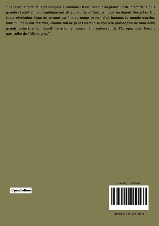 Produktbild: Kant et sa philosophie