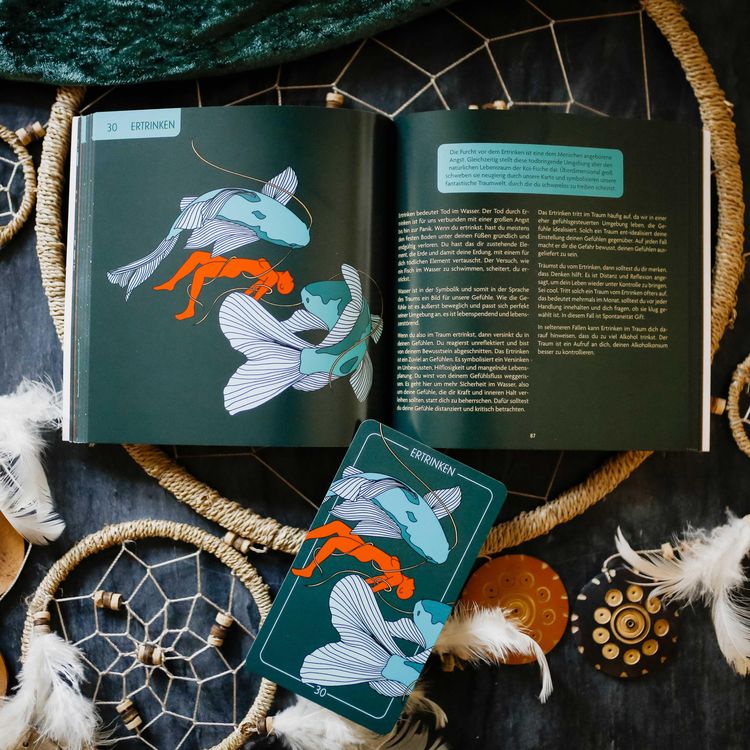 Produktbild: RE:DREAM: Verstehe deine Tr&auml;ume - 65 Traumdeutungskarten mit Guidebook & Dream Diary