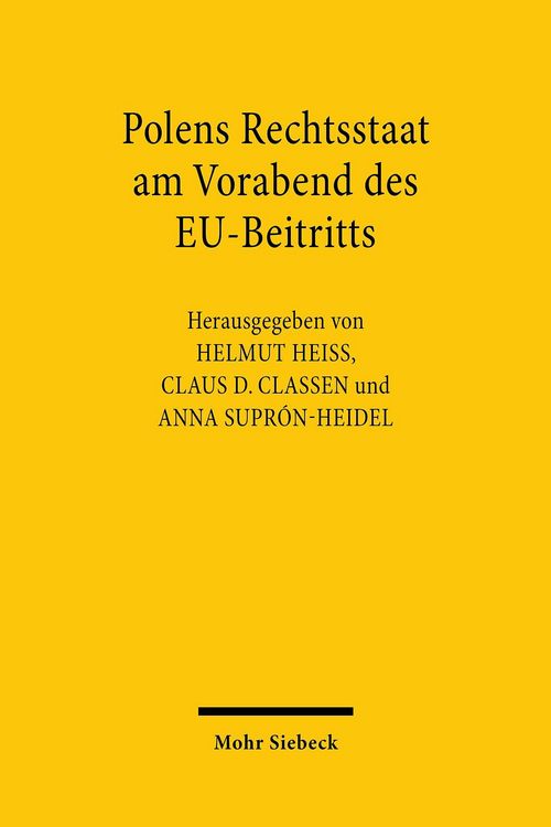 Produktbild: Polens Rechtsstaat am Vorabend des EU-Beitritts