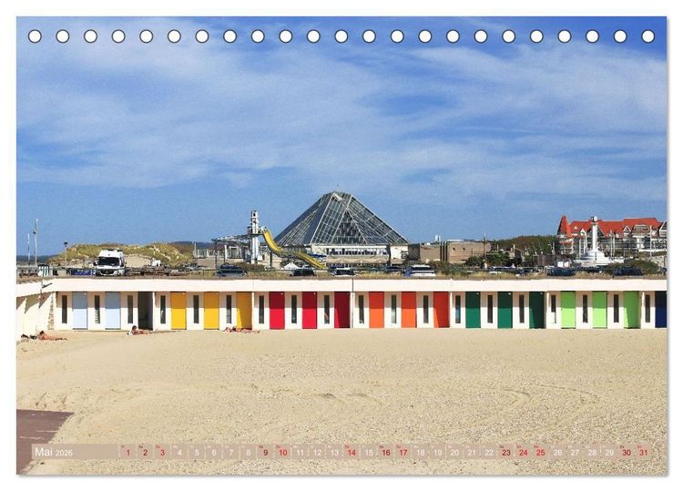 Produktbild: Le Touquet-Paris-Plage - Perle der franz&ouml;sischen Opalk&uuml;ste (Tischkalender 2026 DIN A5 quer), CALVENDO Monatskalender