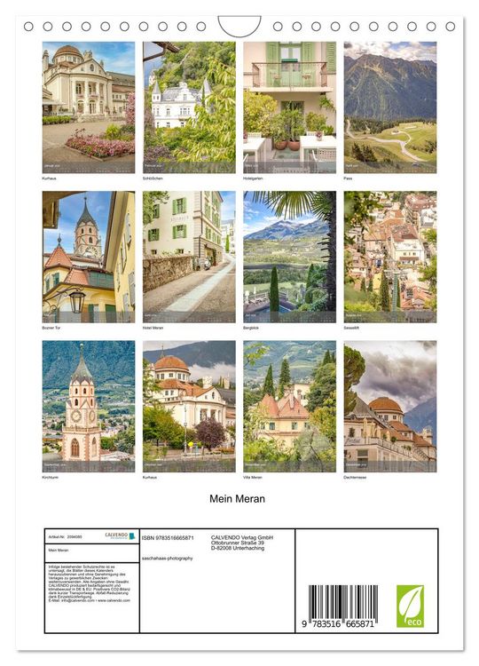 Produktbild: Mein Meran (Wandkalender 2026 DIN A4 hoch), CALVENDO Monatskalender