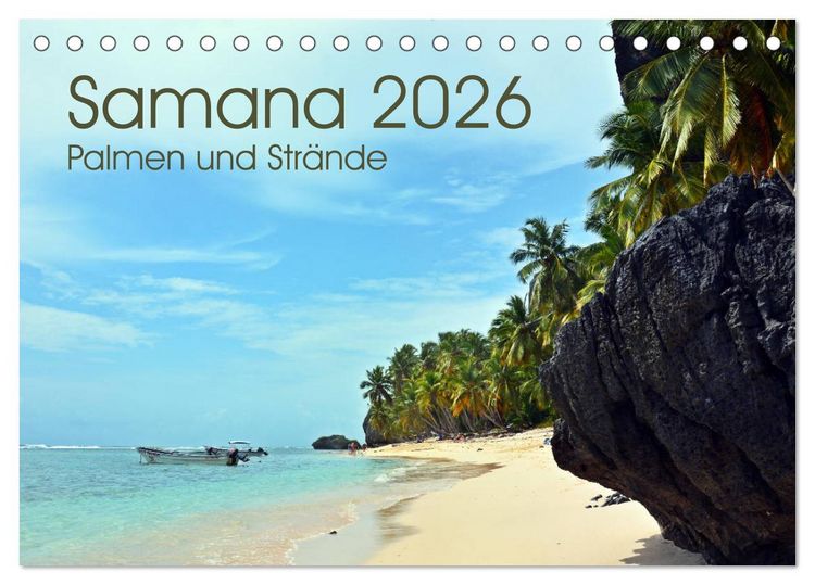 Produktbild: Samana - Palmen und Str&auml;nde (Tischkalender 2026 DIN A5 quer), CALVENDO Monatskalender
