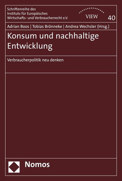 Produktbild: Konsum und nachhaltige Entwicklung