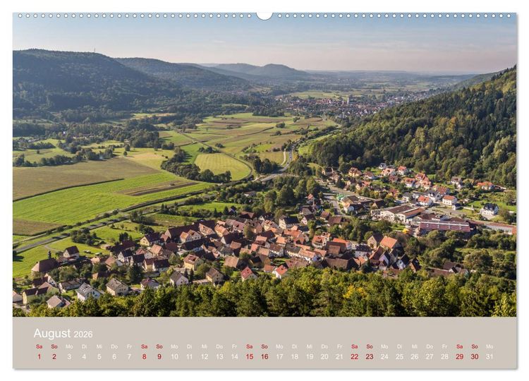 Produktbild: Sch&ouml;ne Aussichten in die Fr&auml;nkische Schweiz (Wandkalender 2026 DIN A2 quer), CALVENDO Monatskalender