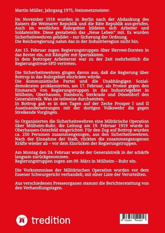 Produktbild: Bottroper Kommunistenprozess vot dem Essener Schwurgericht 1919