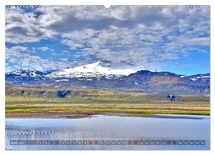 Produktbild: Island - Landschaften, Natur und Licht (Wandkalender 2027 DIN A2 quer), CALVENDO Monatskalender