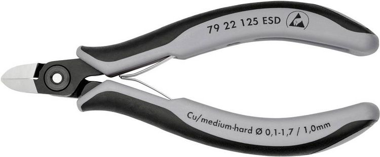 Produktbild: Knipex-Werk Pr&auml;zisons-Seitenschneider 79 22 125 ESD