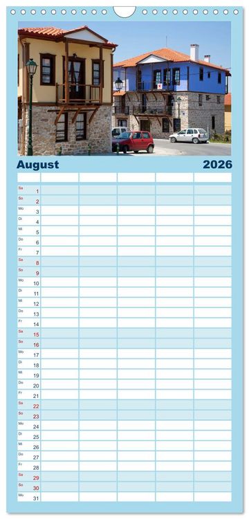 Produktbild: Familienplaner 2026 - Chalkidiki - Urlaubsparadies in Nordgriechenland mit 5 Spalten (Wandkalender, 21 x 45 cm) CALVENDO