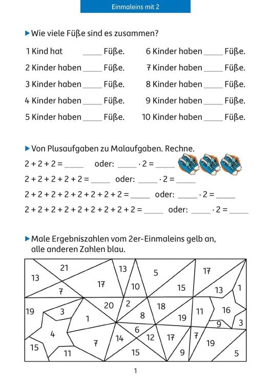 Produktbild: 1x1 lernen 2./3. Klasse &Uuml;bungsblock