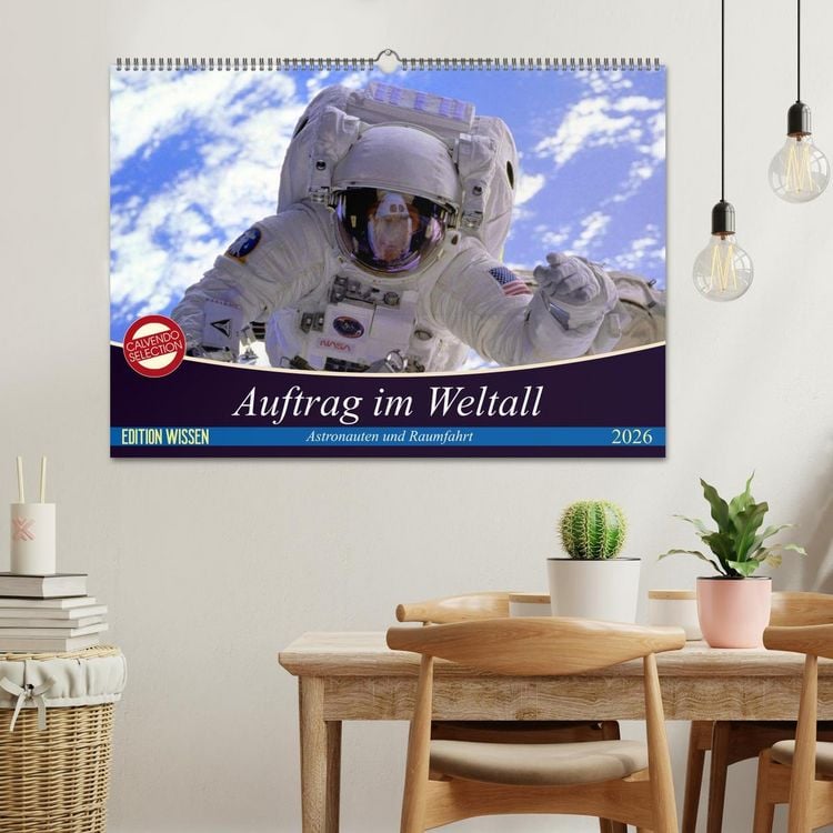 Produktbild: Auftrag im Weltall. Astronauten und Raumfahrt (Wandkalender 2026 DIN A2 quer), CALVENDO Monatskalender