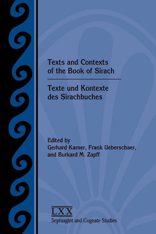 Produktbild: Texts and Contexts of the Book of Sirach / Texte und Kontexte des Sirachbuches
