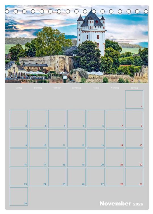 Produktbild: ELTVILLE &ndash; Wein-, Sekt- und Rosenstadt am Rhein (Tischkalender 2026 DIN A5 hoch), CALVENDO Monatskalender