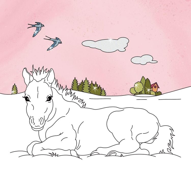 Produktbild: Glitzer-Malblock
