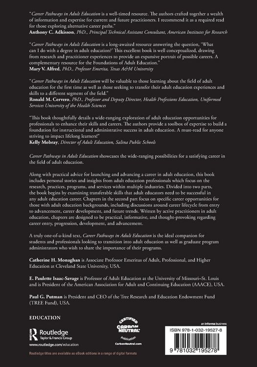 Produktbild: Career Pathways in Adult Education