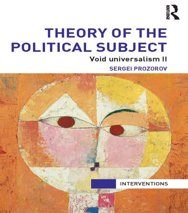 Produktbild: Theory of the Political Subject