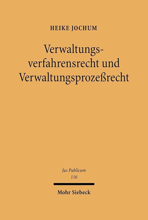 Produktbild: Verwaltungsverfahrensrecht und Verwaltungsprozeßrecht
