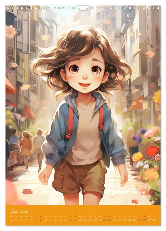 Produktbild: Stadtm&auml;dchen. Ein Jahr mit bezaubernder Manga-Kunst (Wandkalender 2026 DIN A3 hoch), CALVENDO Monatskalender