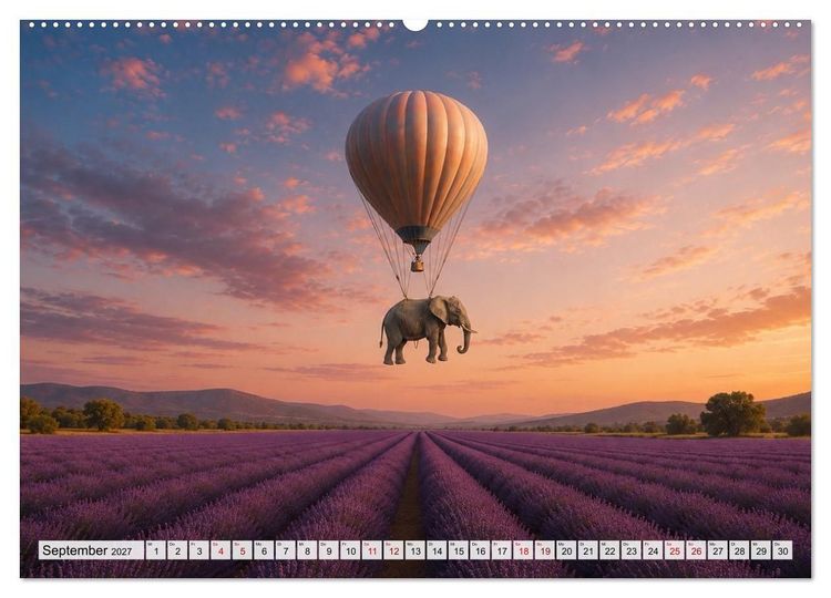 Produktbild: Eine Reise getragen von Träumen (Wandkalender 2027 DIN A2 quer), CALVENDO Monatskalender
