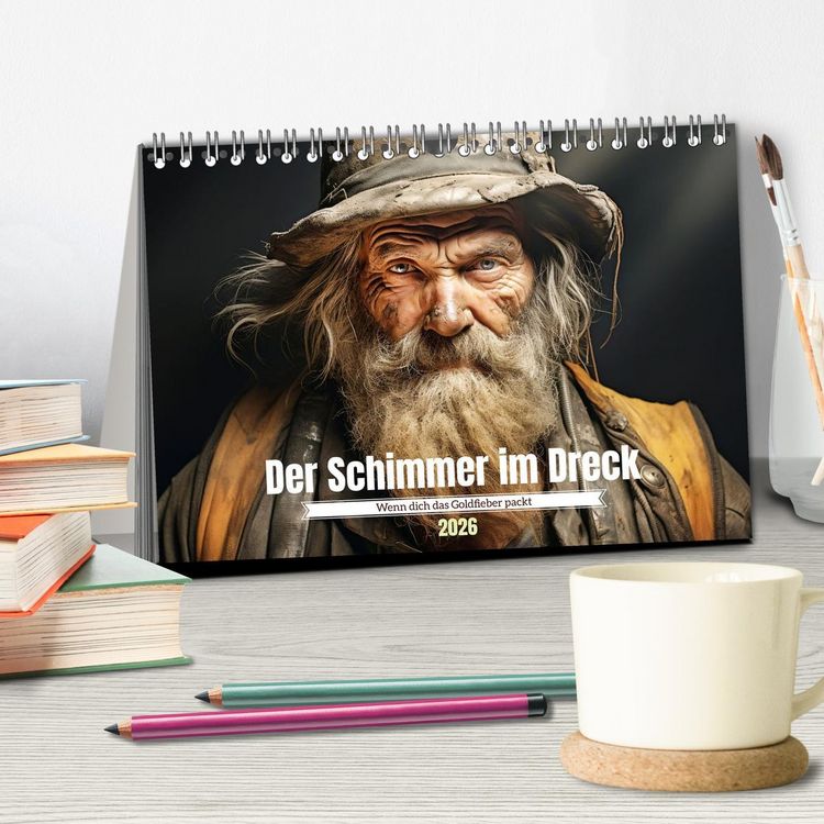 Produktbild: Der Schimmer im Dreck (Tischkalender 2026 DIN A5 quer), CALVENDO Monatskalender
