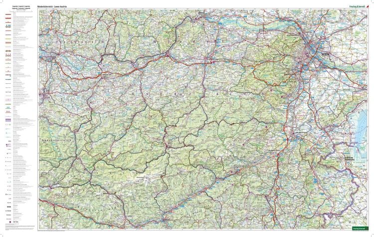 Produktbild: Freytag & berndt Stra&szlig;enkarte Nieder&ouml;sterreich 1:150.000