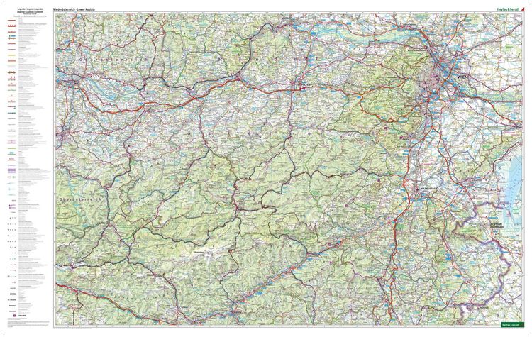 Produktbild: Freytag & berndt Stra&szlig;enkarte Nieder&ouml;sterreich 1:150.000