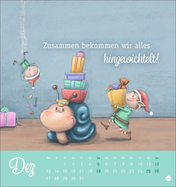 Produktbild: Zauberwesen Postkartenkalender 2027 - Zauberhafte Gr&uuml;&szlig;e f&uuml;r dich