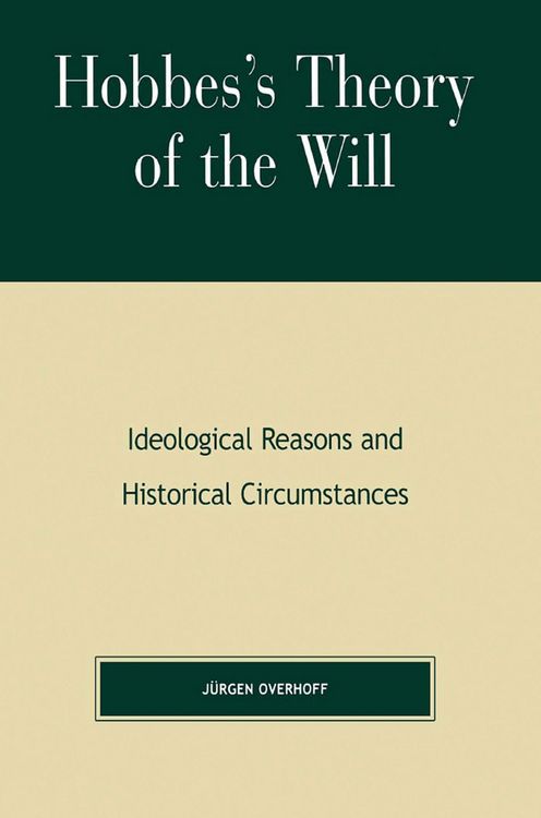 Produktbild: Hobbes's Theory of Will