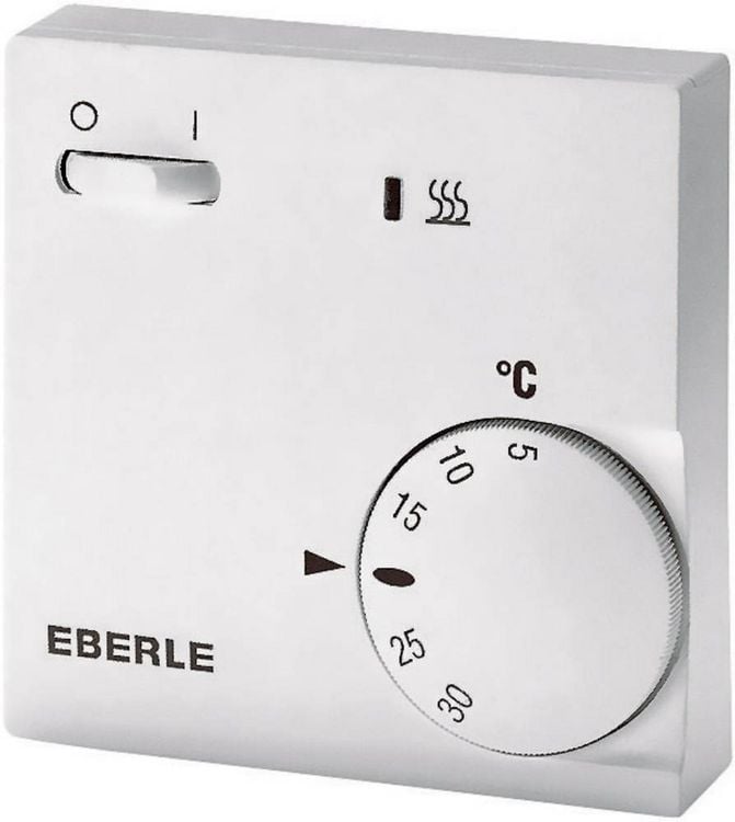 Produktbild: Eberle 111 1104 51 100 RTR-E 6202 Raumthermostat Aufputz Tagesprogramm Heizen mit Ein/Aus-Schalter 1 St.