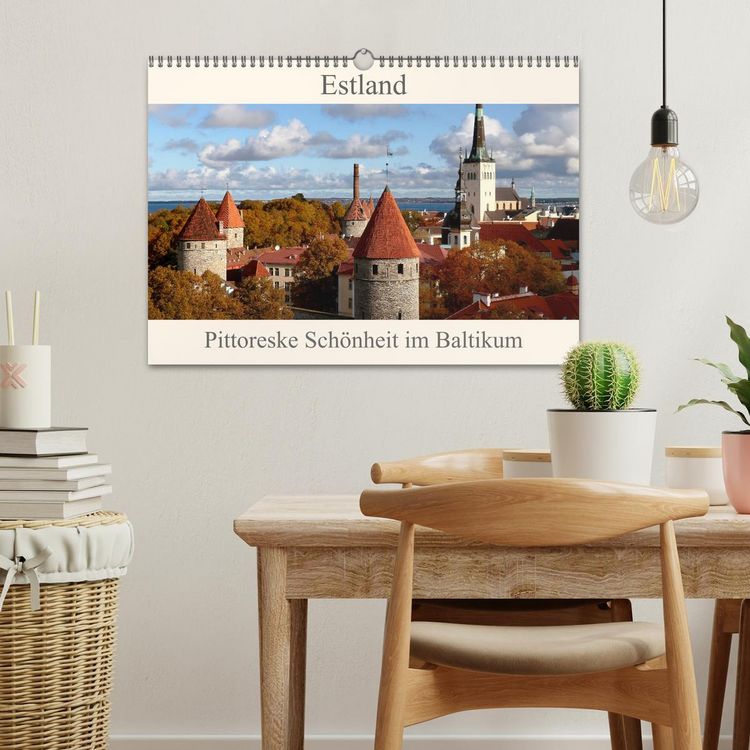 Produktbild: Estland - Pittoreske Sch&ouml;nheit im Baltikum (Wandkalender 2026 DIN A3 quer), CALVENDO Monatskalender