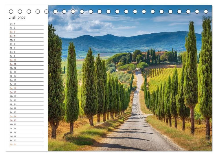 Produktbild: Zwischen Reben und Himmel (Tischkalender 2027 DIN A5 quer), CALVENDO Monatskalender