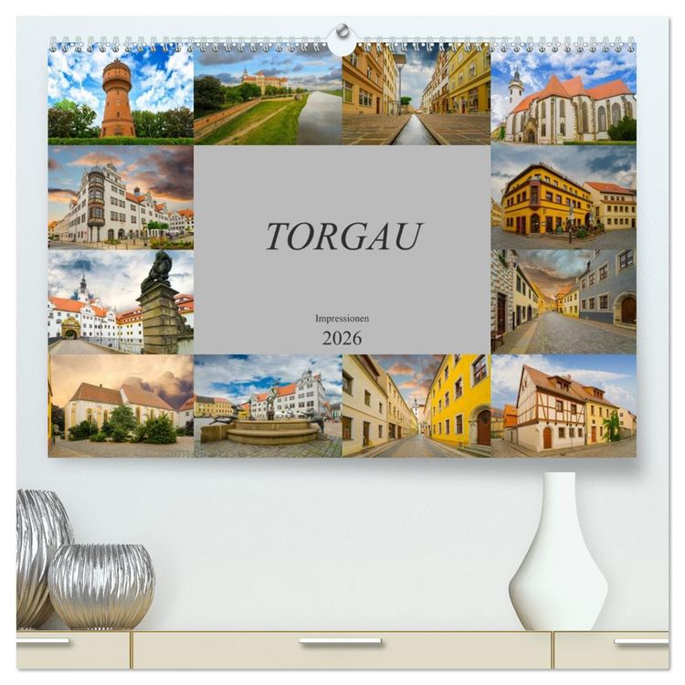 Produktbild: Torgau Impressionen (hochwertiger Premium Wandkalender 2026 DIN A2 quer), Kunstdruck in Hochglanz