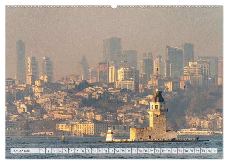 Produktbild: Skylines weltweit (Wandkalender 2026 DIN A2 quer), CALVENDO Monatskalender