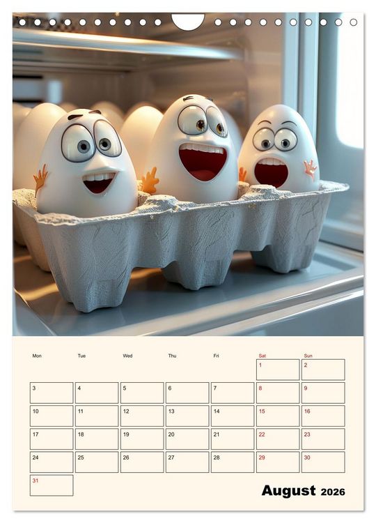 Produktbild: The Light ist still on in the Fridge (Wall Calendar 2026 DIN A4 portrait), CALVENDO 12 Month Wall Calendar