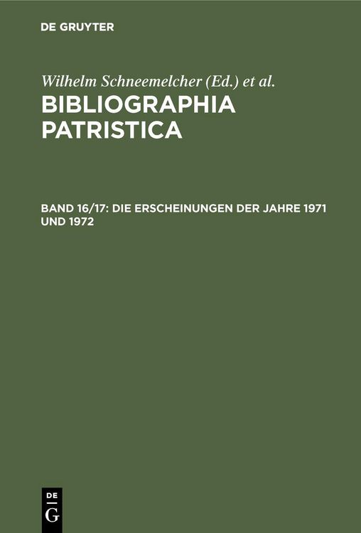 Produktbild: Die Erscheinungen der Jahre 1971 und 1972