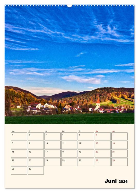Produktbild: Deutschland. Deutsche Lande, vielf&auml;ltig und bunt (hochwertiger Premium Wandkalender 2026 DIN A2 hoch), Kunstdruck in Hochglanz