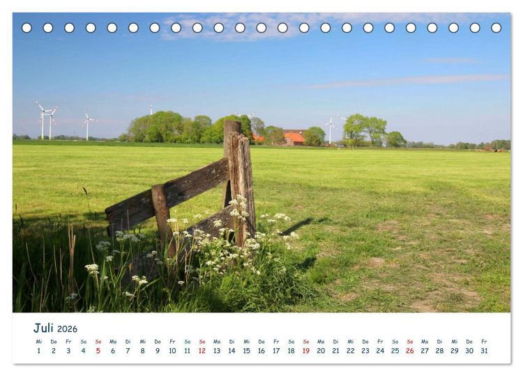 Produktbild: Butjadingen. Impressionen zwischen Jade und Nordsee (Tischkalender 2026 DIN A5 quer), CALVENDO Monatskalender
