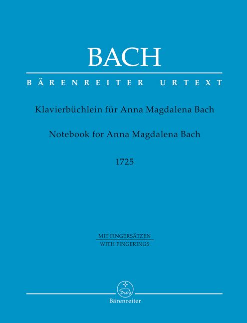 Produktbild: Klavierb&uuml;chlein f&uuml;r Anna Magdalena Bach (1725), mit Fingers&auml;tzen, Klavier
