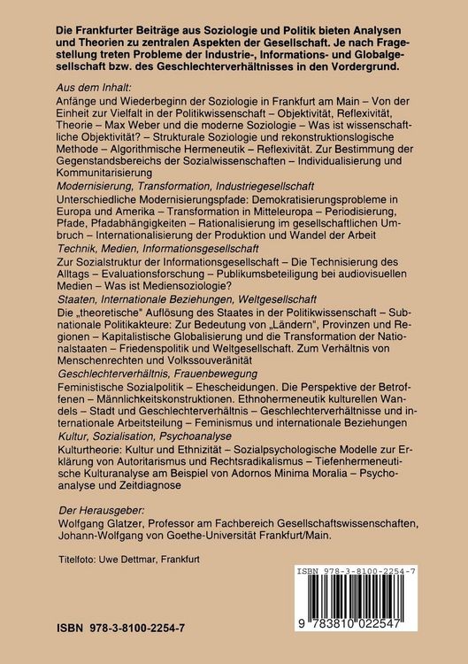 Produktbild: Ansichten der Gesellschaft