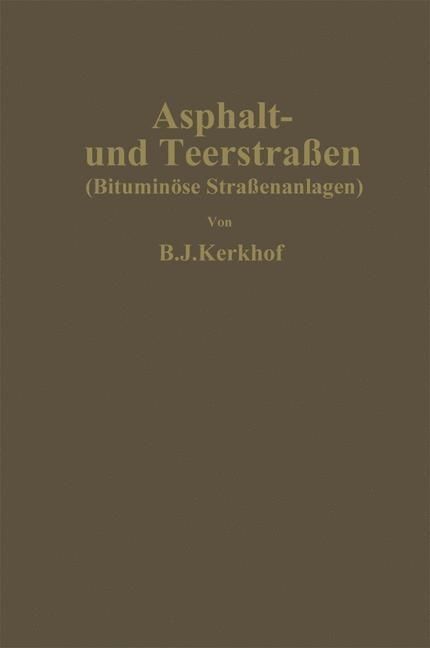 Produktbild: Asphalt- und Teerstra&szlig;en