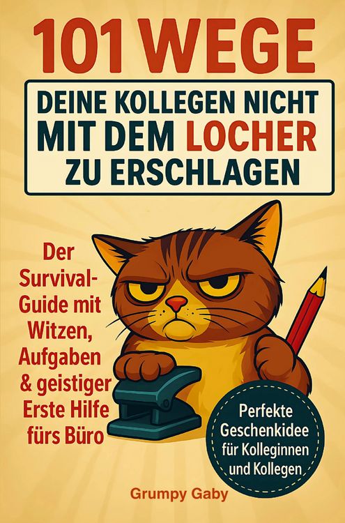 Produktbild: 101 Wege, deine Kollegen nicht mit dem Locher zu erschlagen. Der Survival-Guide mit Witzen, Aufgaben & geistiger Erste Hilfe f&uuml;rs B&uuml;ro!