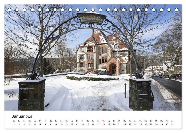 Produktbild: Romantisches Kronberg im Taunus (Tischkalender 2026 DIN A5 quer), CALVENDO Monatskalender