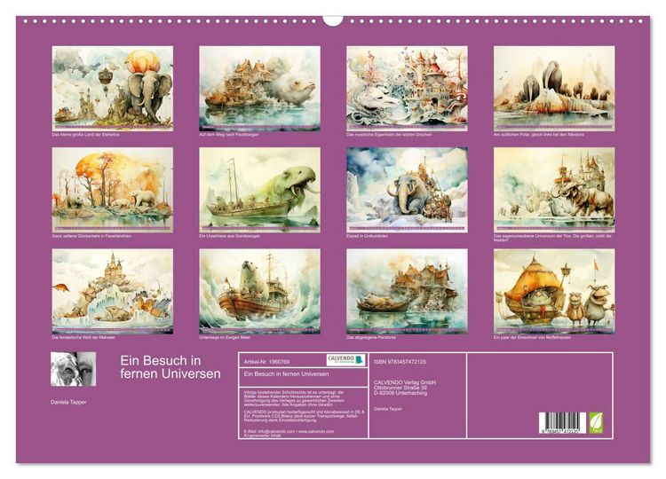 Produktbild: Ein Besuch in fernen Universen (Wandkalender 2026 DIN A2 quer), CALVENDO Monatskalender